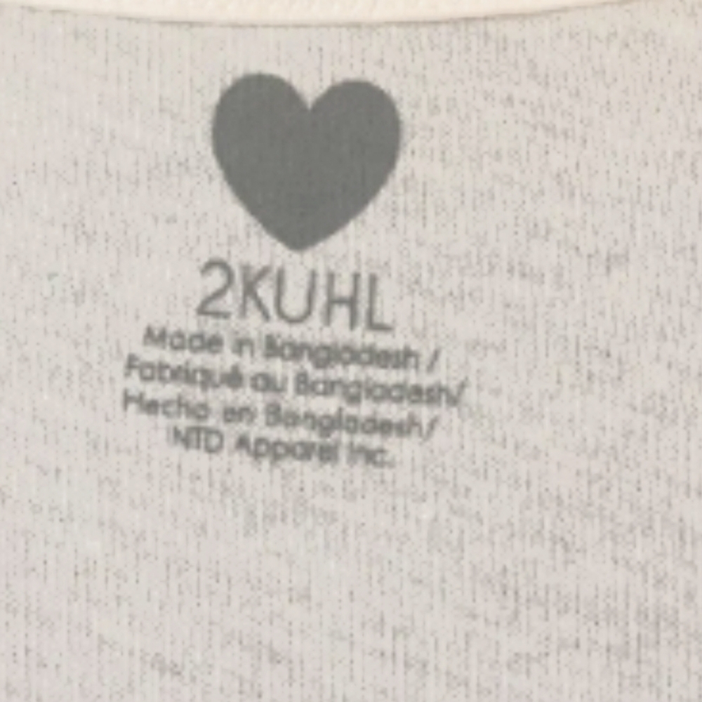 NWT Women's Lay-Z 2KUHL V-neck Top - Picture 3 of 6